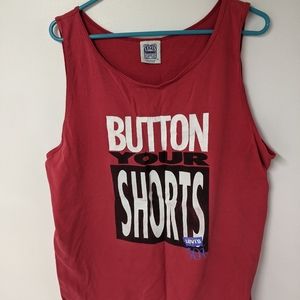 VINTAGE Original Levis "Button Your Shorts" Tank